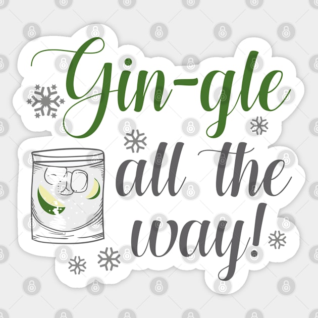 Gin-gle All The Way Sticker by AmazingVision